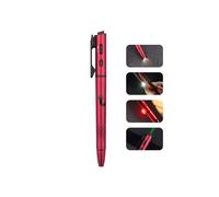 O'Pen 3 Bolígrafo Multifuncional con Luz de 120 Lúmenes y Láser Verde（Clase 1） Rojo Vino