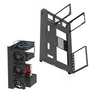 Open Case Set - Creative Personality ATX/M -ATX/ITX Open Chassis | Juego de llaves de trinquete, banco de prueba de placa base, funda de ordenador de aire, soporte de marco desnudo, tarjeta gráfica de