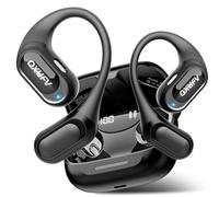 Open-Ear Auriculare Inalámbricos Deportivos con Gancho Air y Control Táctil para Entrenamiento/Running/Ciclismo, 48H Auriculares Bluetooth 5.4 con 4 Micro, Carga rápida, IP7 Impermeable, intenso negro