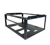 Open Frame Case - 450mm Compact PC Chassis | Steel & Aluminum DIY Desktop
