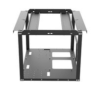 Open Frame Computer Case | PC Miner Rig Stackable Crypto Coin Currency Mining Accessories, Rack Stand, Air Testbench Fits ATX Motherboard