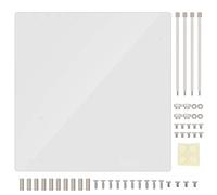 Open Frame Transparent Acrylic Overlock Computer Case, DIY Base Stand for M - ATX Motherboard, Open Style Cooling Design with Support for Long Graphics Cards and High Performance P