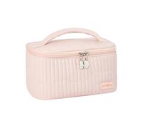 Open Lid Cake Shape Make Up Bag Cosmetic Storage Bag Soft Color Portable Makeup Bag Travel Makeup Bag Pink