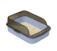 Open Litter Box, Leak-Proof High-Sided Cat Pan, Easy-to-Clean Open Top Kitten Toilet for Indoor Use, Odor Control & Hygienic Design, 15,35 x 11,02 x 5,71 pulgadas