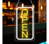 Open Neon Sign, Open Panel Neón, 18.8x38cm Carteles LED Decoración Letras Decorativas Palabras Enseñadas Para Tiendas, Bar, Fiesta, Café