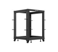 Open Rack 19 15u 600x600-1100 ajustable negro OR01-6115-B