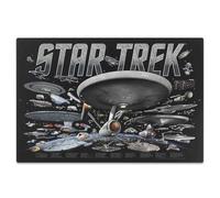 Letrero de metal con diseño de naves de Star Trek, decoración de pared vintage de Star Trek para cueva de hombre, sala de cine o dormitorio