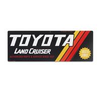 Open Road Brands Toyota Land Cruiser Sales Service Retro Metal Sign for Garage Shop or Man Cave