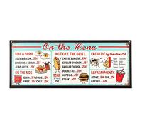 Open Road Marcas en la Junta de menú en Relieve de Metal Sign, 24 "L