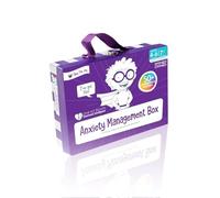 Open The Joy Caja de gestión de ansiedad para niños, buzón de madera, kit de arcilla de secado al aire, manualidades de origami, tarjetas de confianza y actividades de aprendizaje emocional, a partir