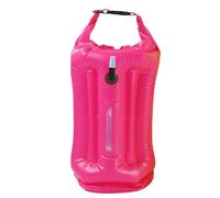 Open Water Bladder - Tow Float, with Dry Compartment, Indicator for Coastal Miles, Swimming Gear, Fluorescent Tracking Device for Shoreline Snorkeling