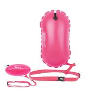 Open Water Swim Buoy - Inflatable Bubble Float With Waterproof Dry Bag Compartment, Bright Visibility Safety Marker, Lightweight Durable Design, Easy Tow Strap System | Triathletes Kayakers Snorkelers