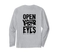 Open Your Eyes, Abre Tus Ojos, Ojos Camiseta Hombre Mujer Manga Larga