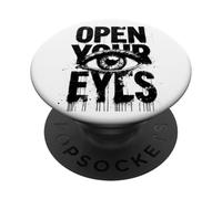 Open Your Eyes, Abre Tus Ojos, Ojos Camiseta Hombre Mujer PopSockets PopGrip Adhesivo
