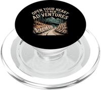 Open Your Heart To New Adventures Viajar Explorar - PopSockets PopGrip para MagSafe