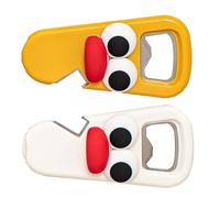 Opener de magnética, diseño de botella de vino para exterior, portátil Fridge Mount Cap Remover Tool Versátil Soda Can for Outdoor Barbacoa, Restaurante, Kitchen Use,3,94 x 1,97 pulgadas