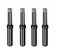 Opengardenweb 4 x Aspersor de turbina Pop-Up 3/4" Super-Pro K-Rain con juego de boquillas de repuesto de regalo | con control de flujo | Cubierta de goma | Patente revolucionaria anti-atascos