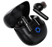 OpenListen Auriculares con cancelación activa de ruido, ANC+ ENC fuerte e inteligente cancelación de ruido, graves potentes, tiempo de reproducción de 45 horas, IPX7, auriculares inalámbricos,