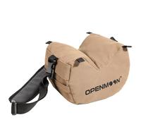 OPENMOON Alforjas de soporte para cámara, lona resistente al agua (marrón, L)