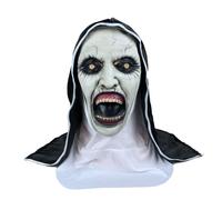 (OpenMouthNun) Conjuring2 Horror La Monja Halloween Cosplay Máscara de Látex Disfraces Fiesta Accesorios