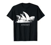Ópera de Sídney Vintage Skyline Sydney Opera House Australia Camiseta