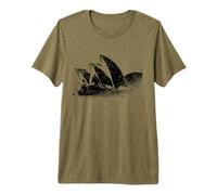 Ópera de Sídney Vintage Skyline Sydney Opera House Australia Camiseta Premium