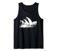 Ópera de Sídney Vintage Skyline Sydney Opera House Australia Camiseta sin Mangas