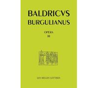 Opéra III. oeuvres en prose (textes hagiographiques): 49 (Auteurs latins du Moyen Age)
