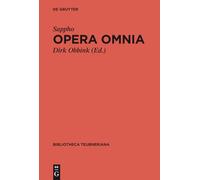 Opera Omnia (Bibliotheca Scriptorum Graecorum Et Romanorum Teubneriana)