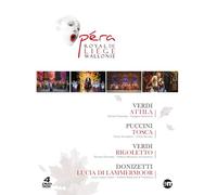 Opéra Royal de Liège Wallonie : Verdi : Attlia + Puccini : Tosca + Verdi : Rigoletto + Donizetti : Lucia di Lamermoor [DVD]
