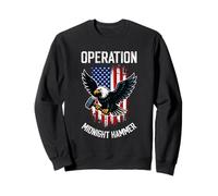 Operación Midnight Hammer Eagle Bandera de Estados Unidos Orgullo militar Sudadera