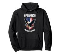 Operación Midnight Hammer Eagle Bandera de Estados Unidos Orgullo militar Sudadera con Capucha