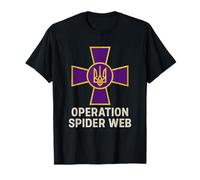 Operación Spider Web Ucrania Héroes Cruz Militar ucraniana Camiseta