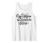 Operación Vestido de novia con flecha corazón despedida de soltera Camiseta sin Mangas