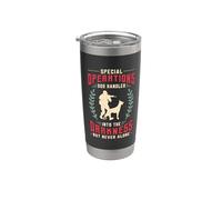 Operaciones especiales Perro Malinois Perro Amante Belga Malinois Vaso térmico de acero inoxidable de doble pared