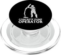 Operador de Bomba de hormigón y acabadora y Mezclador concreto del Trabajador PopSockets PopGrip para MagSafe