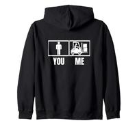 Operador de Carretilla elevadora Orgulloso de los Hombres Divertidos del Trabajador del almacén Sudadera con Capucha