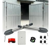 Operador de puerta eléctrica, diseño de doble oscilación para todo tipo de clima, acero inoxidable y aluminio, cuenta con función de parada automática y marcha atrás, duradero y fiable para mayor