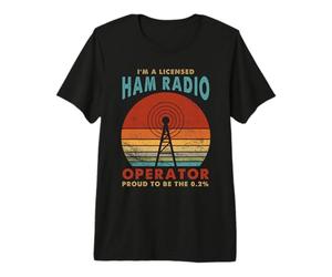 Operador de Radio Ham con Licencia - Estación Base de Radio Ham Camiseta Premium