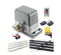 Operador resistente del motor de la puerta deslizante 1800kgs con los bastidores engranajes 4m 5m 6m 1 fotocélula infrarroja lámpara que destella Estable y Confiable(Nylon rack 4m)