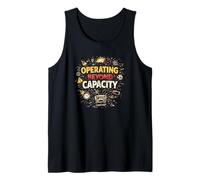 Operando Más Allá De La Capacidad Divertido Meme Burnout Grunge Camiseta sin Mangas