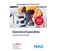 Operaria/o Especialista. Temario Parte Segunda