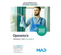 Operario/a del Ayuntamiento de Vitoria-Gasteiz. Temario y test volumen 2