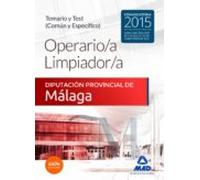 Operario/a Limpiador/a De La Diputación Provincial De Málaga. Temario Y Test (Común Y Específico)