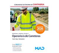 Operario de Carreteras de la Administración de la Comunidad Autónoma de Cantabria (Personal Laboral Grupo 2). Test del temario