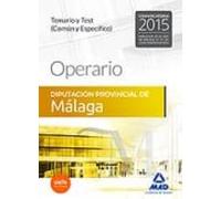 Operario De La Diputación Provincial De Málaga. Temario Y Test (Común Y Específico)