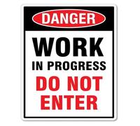 Operational Hazard Keep Clear Metal Plaque For Loading Dock 12x8 Inch