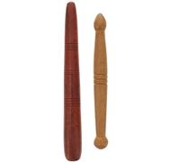 Operitacx 1 Juego 2 Piezas De Acupuntura De Madera Colchoneta De Reflexologia Para Pies De Madera Guasha De Madera De Masaje Tailandés Pluma Manual Poste De Madera
