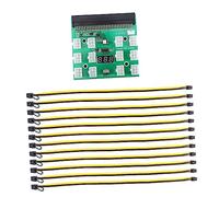 Operitacx 1 Juego Adaptador de Tarjeta Gráfica para Minería con Cable de Fuente de Alimentación para Servidor Compatible con GPU Suministro de Energía para Minería de Criptomonedas