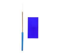 Operitacx 1 juego de placa de filtro de vidrio de cobalto + bucle de alambre para prueba de llama, kit de prueba de llama para química para mechero Bunsen, lámpara de alcohol, suministros para